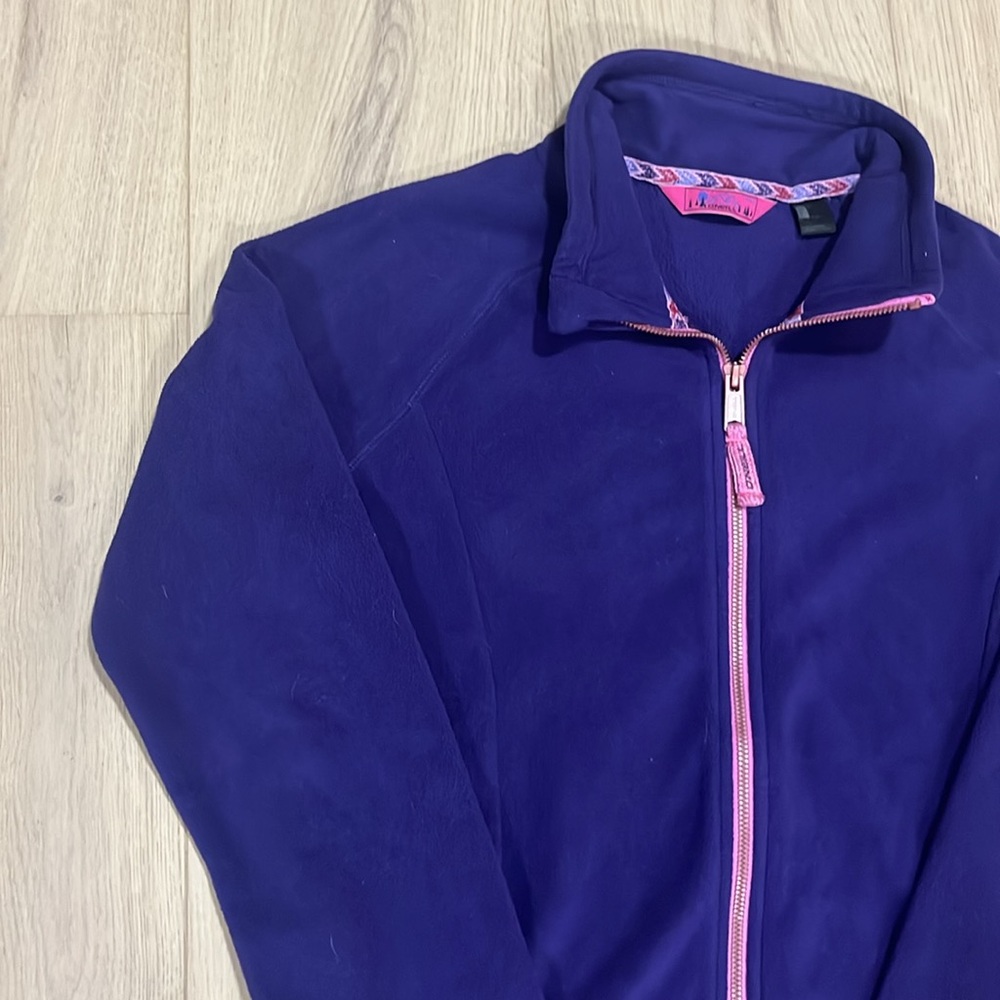 Kids O’Neill fleece zip-up jacket in great condition size 14 purple